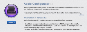 Apple configurator 1.5 update features